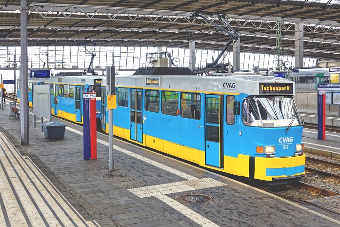 50 Jahre Tatra - Chemnitz Hauptbahnhof Gleis 1
