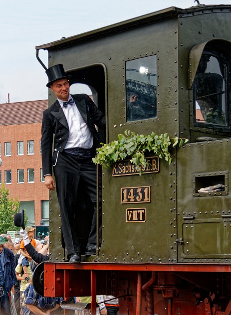 Historischer Loktransport zum Richard Hartmann Jahr 2009 in Chemnitz