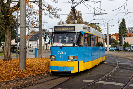 Abschied der Tatrabahnen in Chemnitz