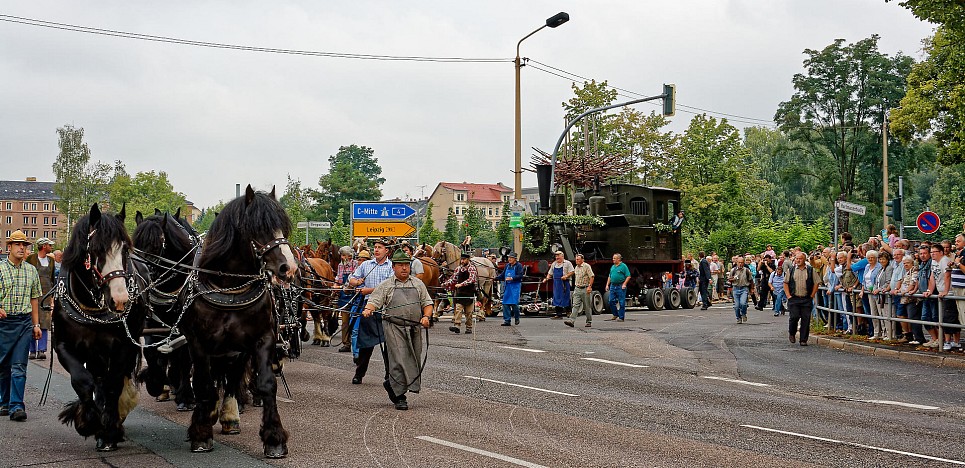 Historischer Loktransport zum Richard Hartmann Jahr 2009 in Chemnitz