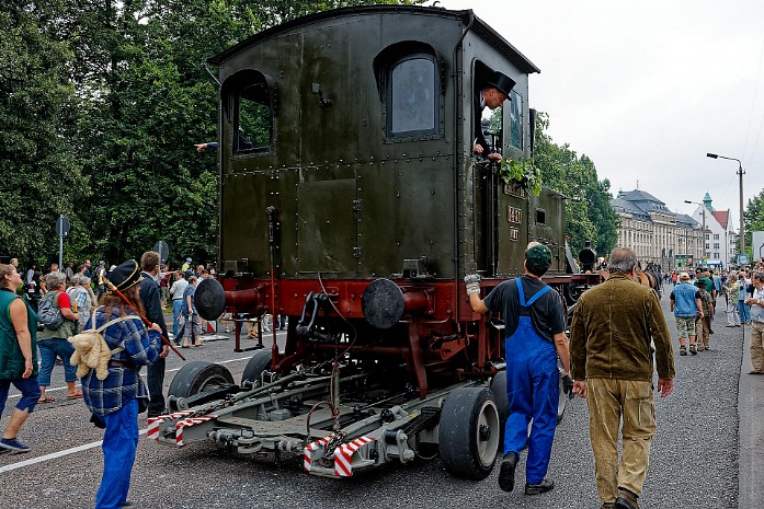Historischer Loktransport zum Richard Hartmann Jahr 2009 in Chemnitz