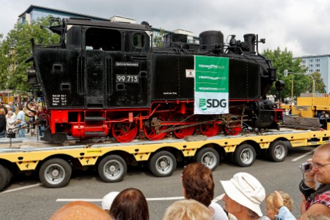 Historischer Loktransport zum Richard Hartmann Jahr 2009 in Chemnitz