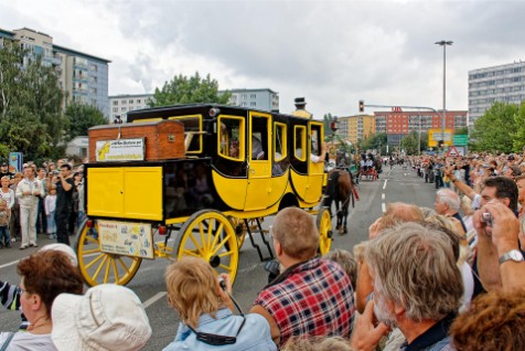 Historischer Loktransport zum Richard Hartmann Jahr 2009 in Chemnitz