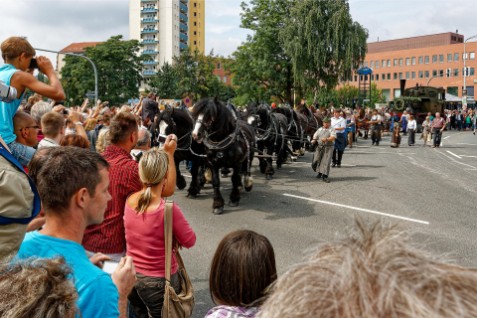 Historischer Loktransport zum Richard Hartmann Jahr 2009 in Chemnitz