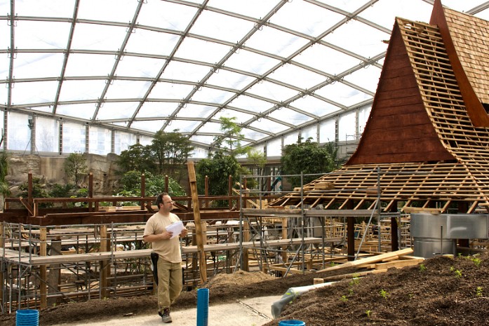 Bau Gondwanaland Zoo Leipzig