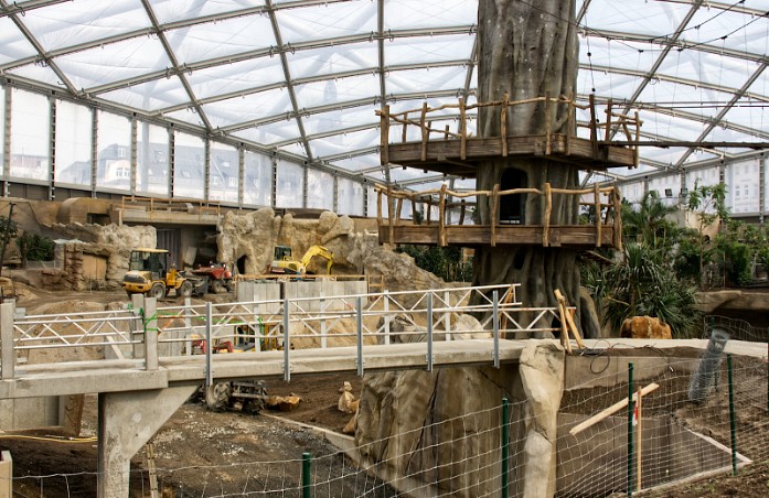 Bau Gondwanaland Zoo Leipzig