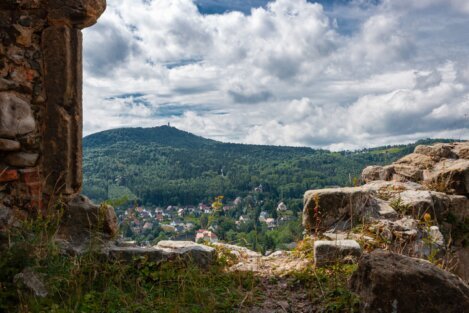 Blick zum Hochwald vom Beg Oybin aus