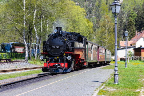 Oybin Bahnhof der Schmalspurbahn