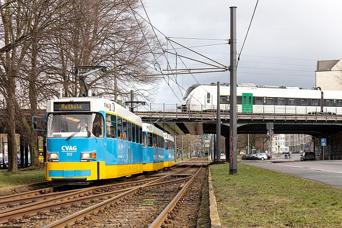 50 Jahre Tatra in Chemnitz - Augustusburger Straße